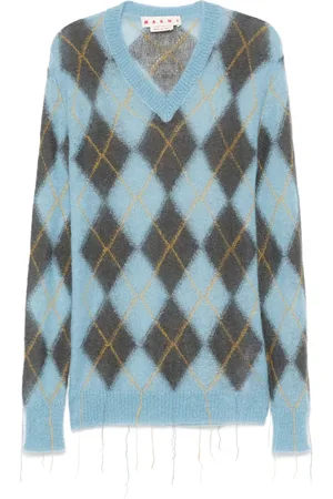 Marni Argyle-intarsia sweater