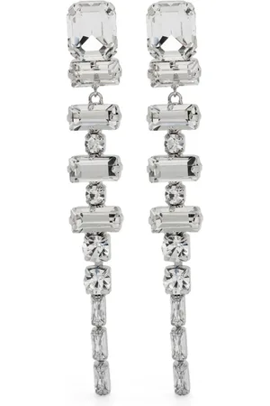 Maje Rhinestone-embellished drop earrings