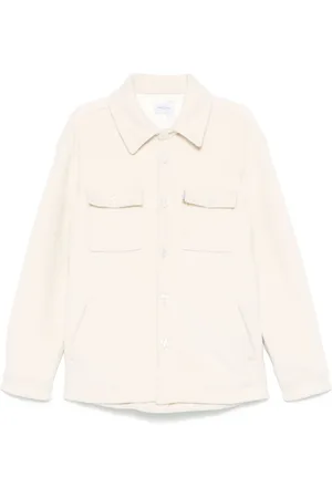 Family First Brushed-effect shirt jacket
