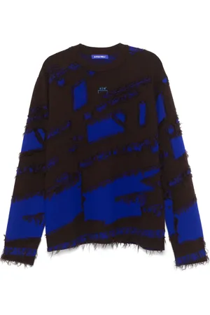 A-cold-wall* Frontage-knit crew neck sweater
