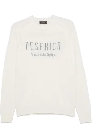 PESERICO SIGN Logo-jacquard sweater