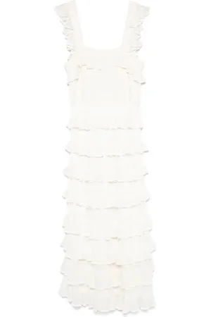 ZIMMERMANN Kaleidoscope ruffled midi dress
