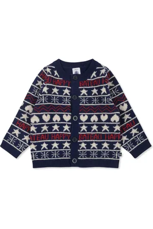 Petit Bateau Jacquard cardigan