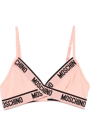 Moschino Logo-band bra