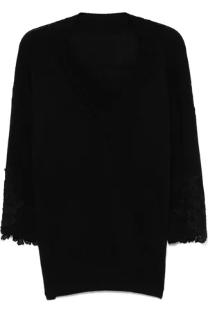 ERMANNO SCERVINO Floral lace-appliqué top