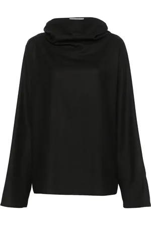 DUSAN Cowl-neck blouse