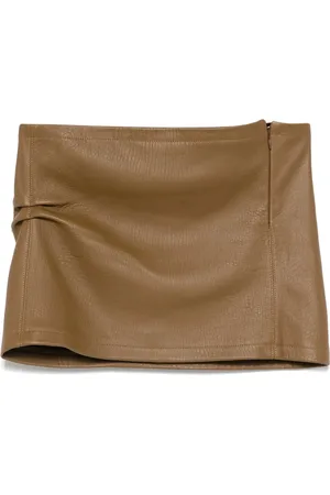 Jade Cropper Leather mini skirt