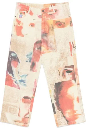 KIDSUPER STUDIOS Faces Collage trousers