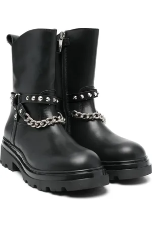 Twin-Set Stud embellished leather boots