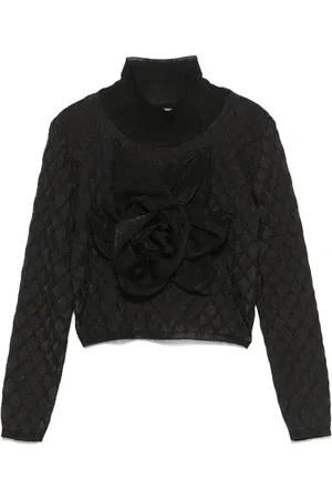 Balmain Floral-appliqué sweater