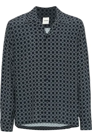 Sandro Fence-print shirt