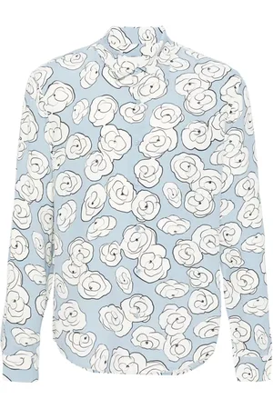Sandro Abstract-pattern satin shirt