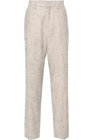 Sandro Patterned-jacquard chino trousers