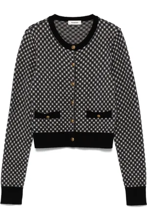 Sandro Shepherd-checked cardigan