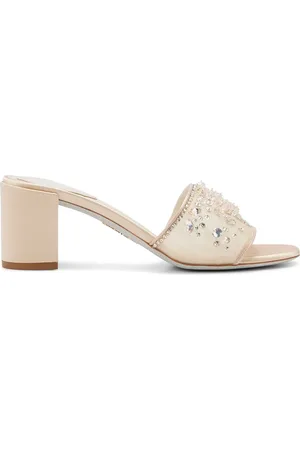 RENE CAOVILLA 80mm crystal-embellished mules