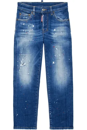 Dsquared2 Distressed paint-splattered jeans