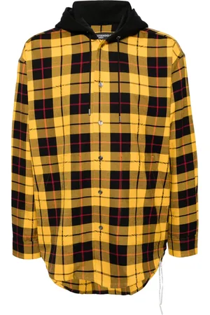 MASTERMIND Plaid check pattern shirt