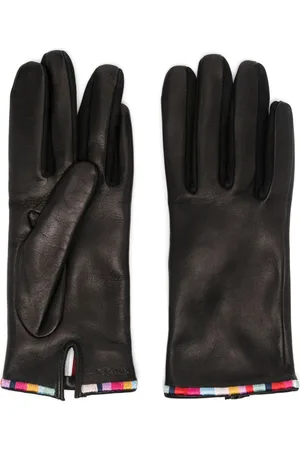 Paul Smith Signature-stripe leather gloves