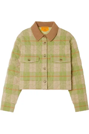 Guest In Residence Tartan cropped jacket