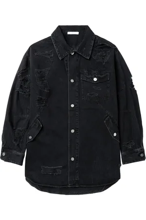 Helmut Lang Distressed-effect shirt
