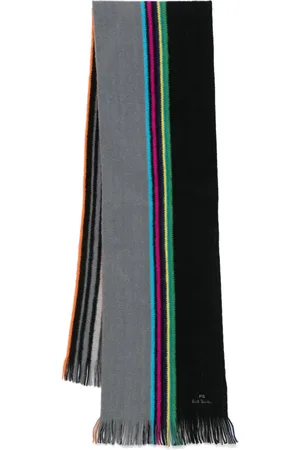 Paul Smith Sports-Stripe reversible scarf