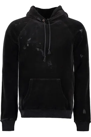Saint Laurent Distressed-effect hoodie