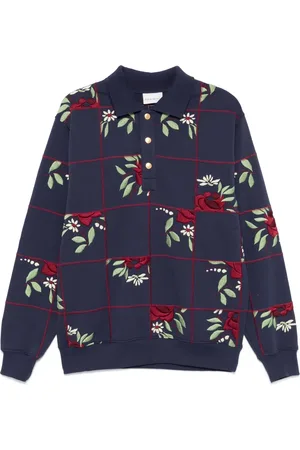 Drôle de Monsieur La Polo Patchwork Fleurs top
