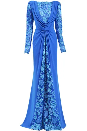 Tadashi Shoji Floral-embroidered dress