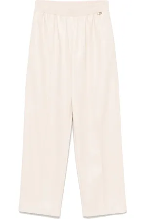 Liu Jo Faux-leather tapered trousers