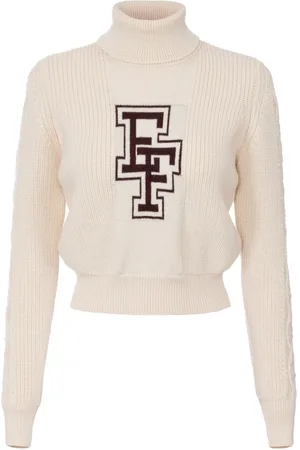 Elisabetta Franchi College-style roll-neck sweater