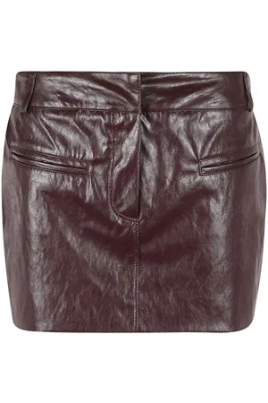 FEDERICA TOSI Faux leather skirt