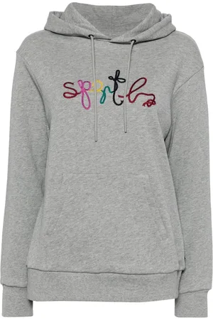AGNÈS B. Logo-embroidered hoodie