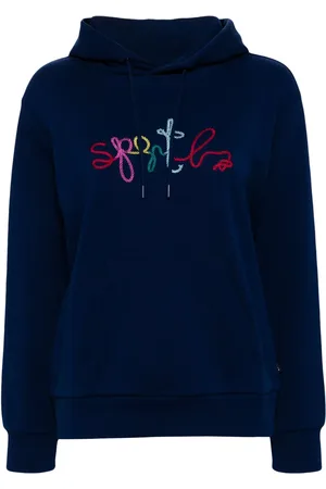 AGNÈS B. Logo-embroidered hoodie