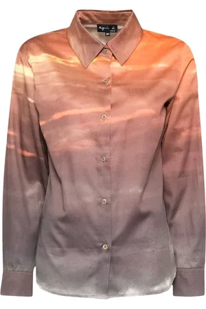 AGNÈS B. Graphic print long-sleeves shirt
