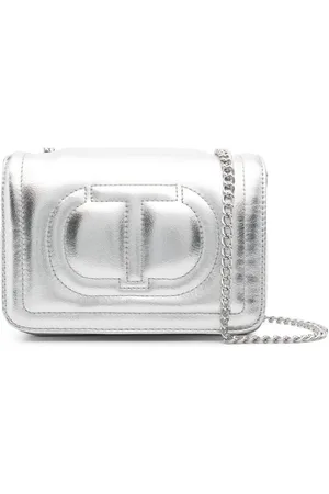 Twin-Set Embossed-logo shoulder bag