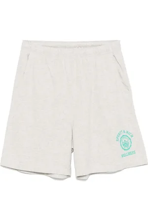 Sporty & Rich Emblem-print track shorts