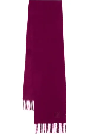 Paul Smith Embroidered-logo cashmere scarf