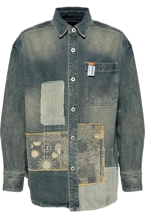 Musium Div. Patchwork denim shirt