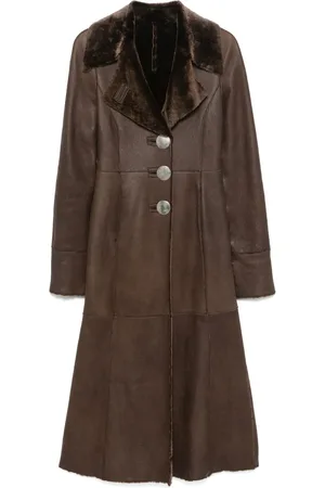 Giorgio Armani 2000s leather coat