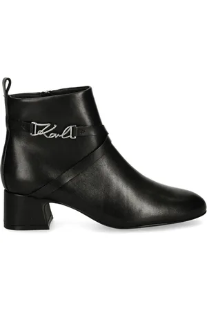 Karl Lagerfeld 50mm logo ankle boots