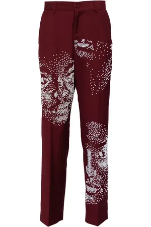 KIDSUPER STUDIOS Embellished-faces trousers