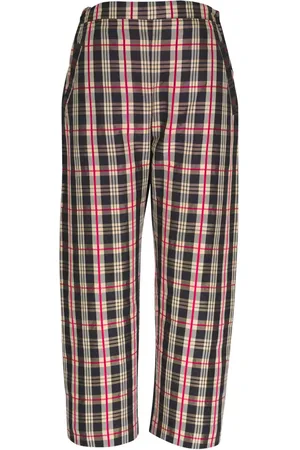 PETER COHEN Check-pattern cropped trousers