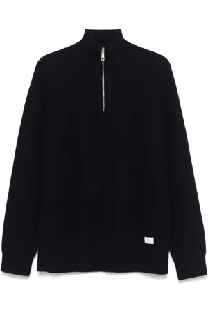 Manuel Ritz Half-zip rib sweater