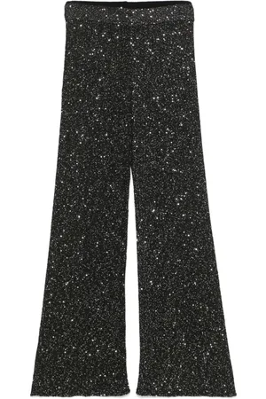 Ermanno Firenze Sequin-embellished trousers