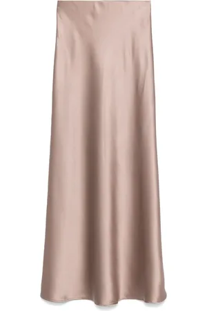 BLANCA Satin maxi skirt