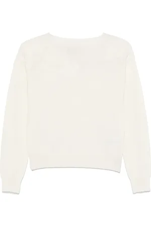 Ermanno Firenze Floral-embroidered sweater