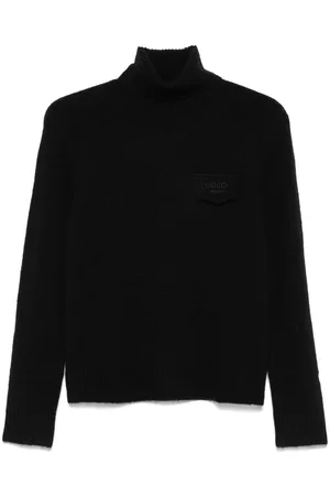 Liu Jo Logo-embroidered turtleneck sweater