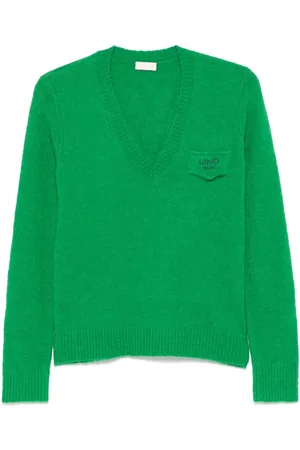 Liu Jo Logo-embroidered sweater
