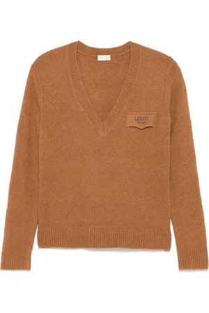 Liu Jo Logo-embroidered sweater