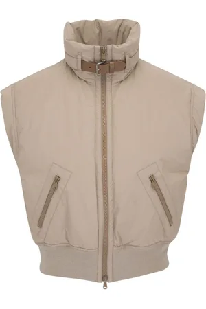 Brunello Cucinelli Cap-sleeved zipped gilet